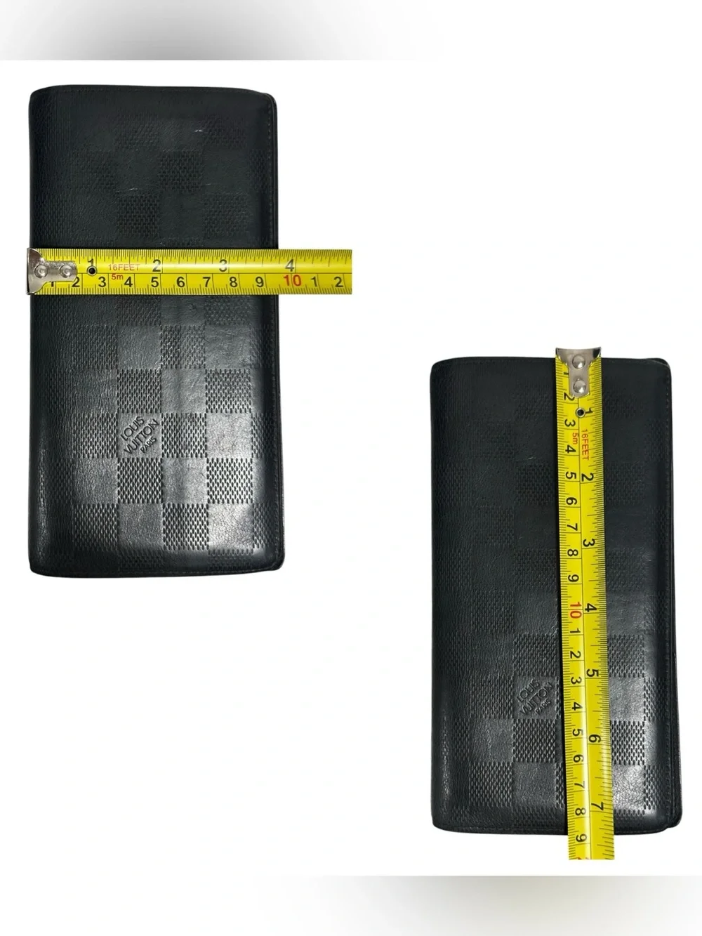 Louis Vuitton Black Damier Infini Leather Embossed Brazza Wallet